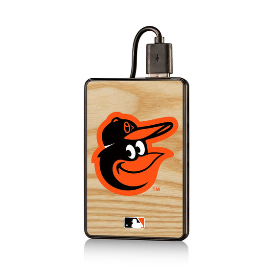 Baltimore Orioles Orioles Wood Bat 2200mAh Credit Card Powerbank - 757 Sports Collectibles