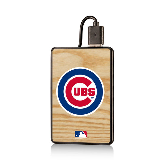 Chicago Cubs Cubs Wood Bat 2200mAh Credit Card Powerbank - 757 Sports Collectibles