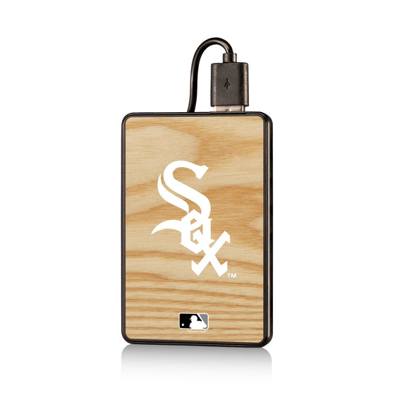 Chicago White Sox White Sox Wood Bat 2200mAh Credit Card Powerbank - 757 Sports Collectibles