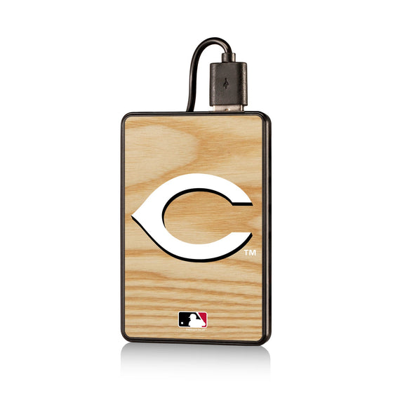 Cincinnati Reds Reds Wood Bat 2200mAh Credit Card Powerbank - 757 Sports Collectibles