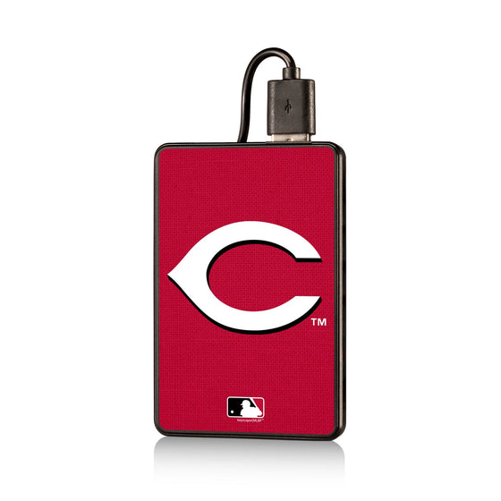 Cincinnati Reds Reds Solid 2200mAh Credit Card Powerbank - 757 Sports Collectibles