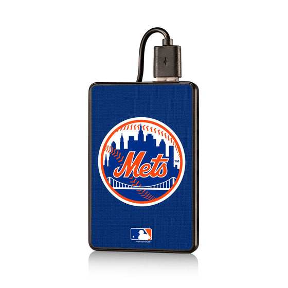 New York Mets Mets Solid 2200mAh Credit Card Powerbank - 757 Sports Collectibles