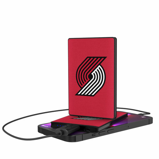 Portland Trail Blazers Solid 2500mAh Credit Card Powerbank-0