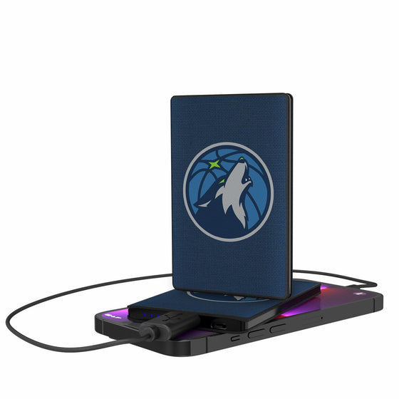 Minnesota Timberwolves Solid 2500mAh Credit Card Powerbank-0