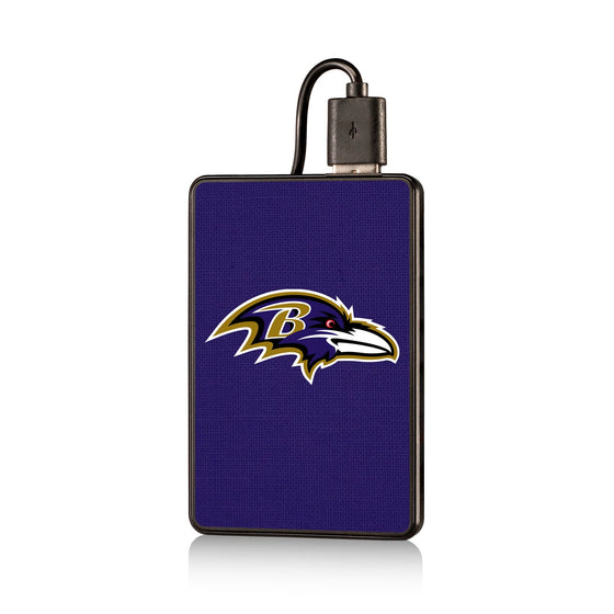 Baltimore Ravens Solid 2200mAh Credit Card Powerbank - 757 Sports Collectibles