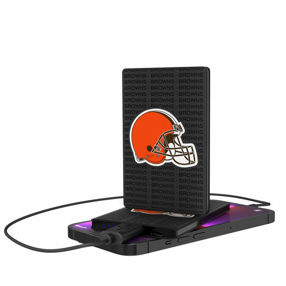 Cleveland Browns Blackletter 2500mAh Credit Card Powerbank-0