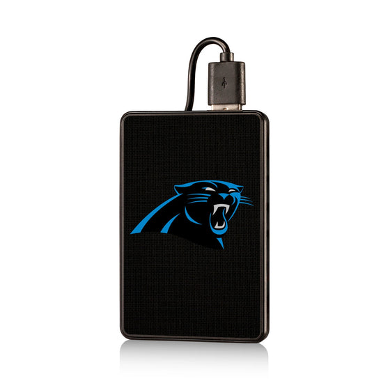 Carolina Panthers Solid 2200mAh Credit Card Powerbank - 757 Sports Collectibles