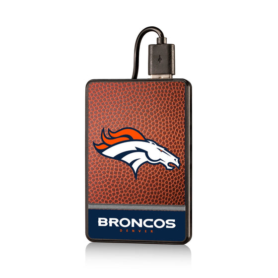 Denver Broncos Football Wordmark 2200mAh Credit Card Powerbank - 757 Sports Collectibles