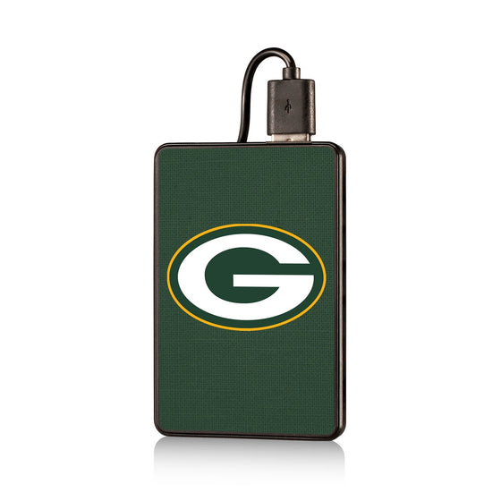 Green Bay Packers Solid 2200mAh Credit Card Powerbank - 757 Sports Collectibles