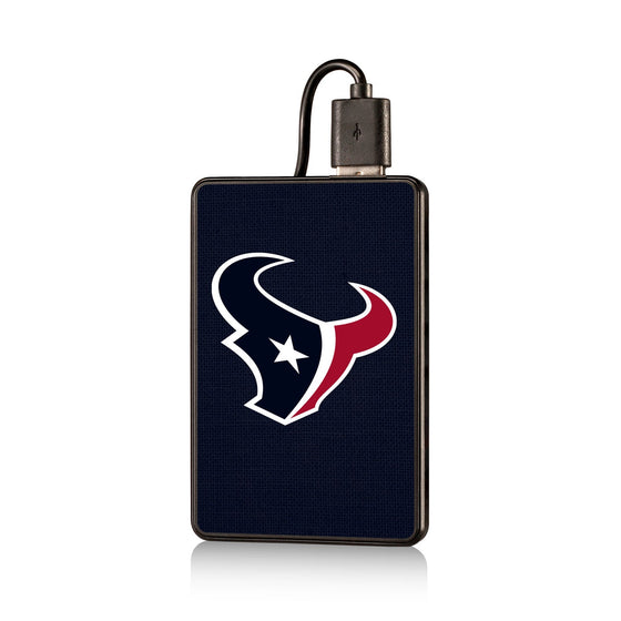 Houston Texans Solid 2200mAh Credit Card Powerbank - 757 Sports Collectibles