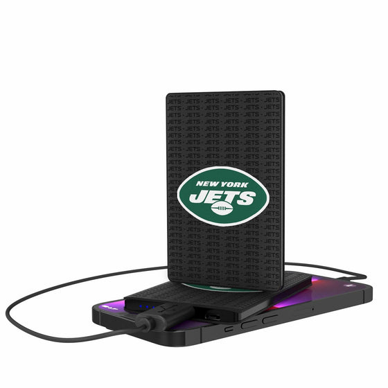 New York Jets Blackletter 2500mAh Credit Card Powerbank-0