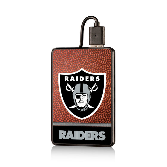 Las Vegas Raiders Football Wordmark 2500mAh Credit Card Powerbank - 757 Sports Collectibles