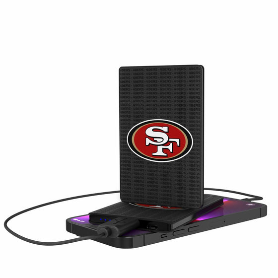 San Francisco 49ers Blackletter 2500mAh Credit Card Powerbank-0