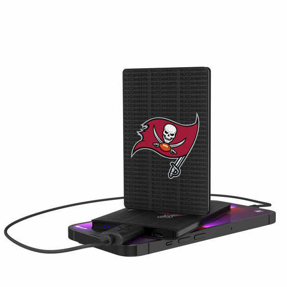 Tampa Bay Buccaneers Blackletter 2500mAh Credit Card Powerbank-0