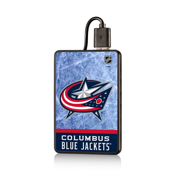 Columbus Blue Jackets Ice Wordmark 2500mAh Credit Card Powerbank-0