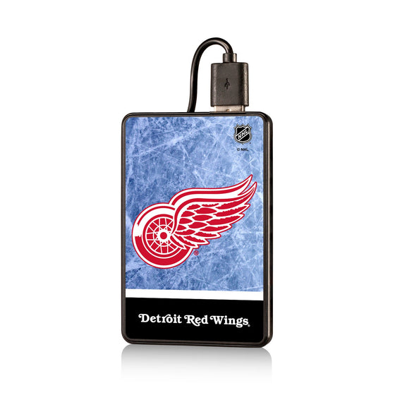 Detroit Red Wings Ice Wordmark 2500mAh Credit Card Powerbank-0