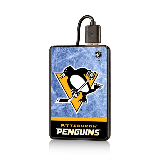 Pittsburgh Penguins Ice Wordmark 2500mAh Credit Card Powerbank-0