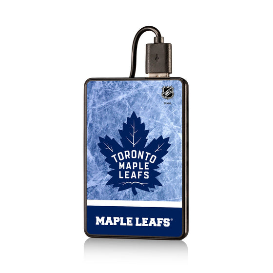 Toronto Maple Leafs Ice Wordmark 2500mAh Credit Card Powerbank-0