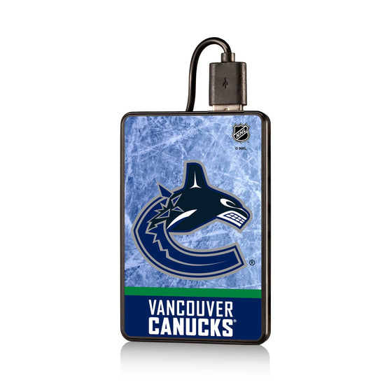 Vancouver Canucks Ice Wordmark 2500mAh Credit Card Powerbank-0