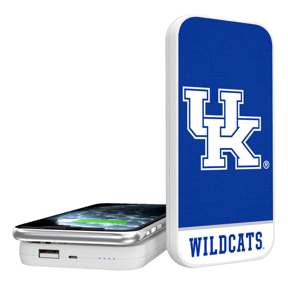 Kentucky Wildcats Solid Wordmark 5000mAh Portable Wireless Charger-0