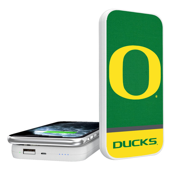 Oregon Ducks Solid Wordmark 5000mAh Portable Wireless Charger-0
