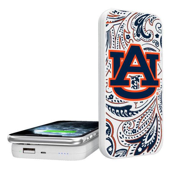 Auburn Tigers Paisley 5000mAh Portable Wireless Charger-0