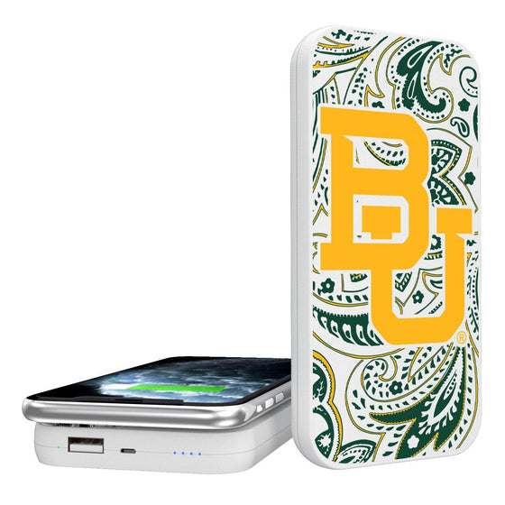 Baylor Bears Paisley 5000mAh Portable Wireless Charger-0