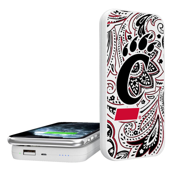 Cincinnati Bearcats Paisley 5000mAh Portable Wireless Charger-0