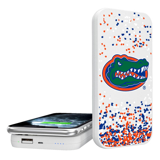 Florida Gators Confetti 5000mAh Portable Wireless Charger-0