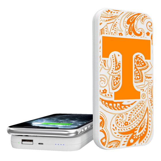 Tennessee Volunteers Paisley 5000mAh Portable Wireless Charger-0