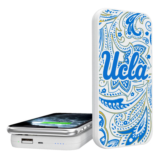 UCLA Bruins Paisley 5000mAh Portable Wireless Charger-0