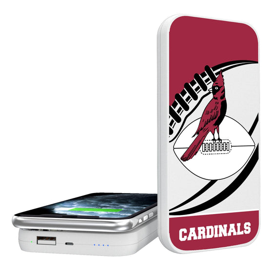 Chicago Cardinals 1947-1959 Historic Collection Passtime 5000mAh Portable Wireless Charger - 757 Sports Collectibles