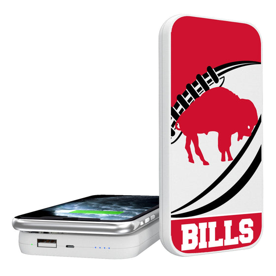 Buffalo Bills Passtime 5000mAh Portable Wireless Charger - 757 Sports Collectibles