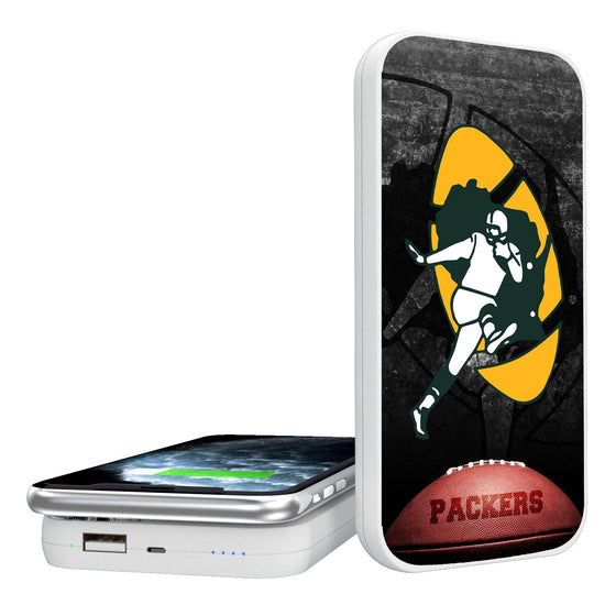 Green Bay Packers Historic Collection Legendary 5000mAh Portable Wireless Charger - 757 Sports Collectibles