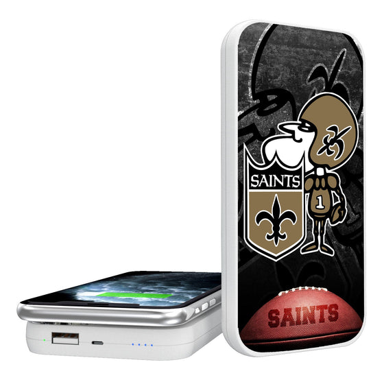 New Orleans Saints Legendary 5000mAh Portable Wireless Charger - 757 Sports Collectibles