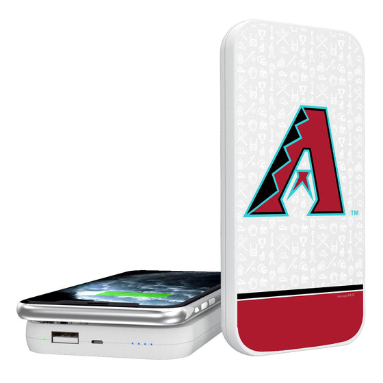 Arizona Diamondbacks Memories 5000mAh Portable Wireless Charger - 757 Sports Collectibles