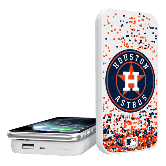 Houston Astros Confetti 5000mAh Portable Wireless Charger - 757 Sports Collectibles