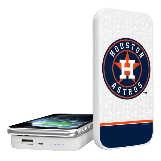 Houston Astros Memories 5000mAh Portable Wireless Charger - 757 Sports Collectibles