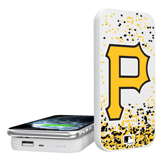 Pittsburgh Pirates Confetti 5000mAh Portable Wireless Charger - 757 Sports Collectibles