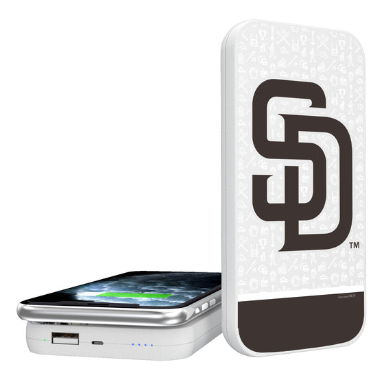 San Diego Padres Memories 5000mAh Portable Wireless Charger - 757 Sports Collectibles
