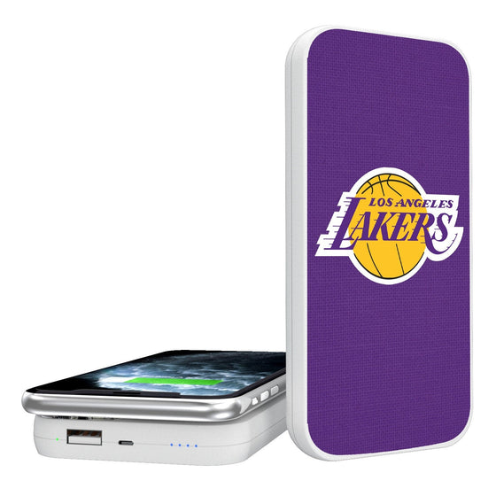 Los Angeles Lakers Solid 5000mAh Portable Wireless Charger-0