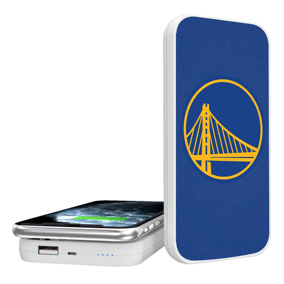 Golden State Warriors Solid 5000mAh Portable Wireless Charger-0