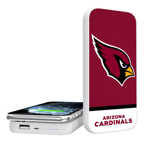 Arizona Cardinals Solid Wordmark 5000mAh Portable Wireless Charger - 757 Sports Collectibles