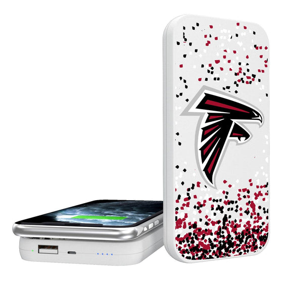 Atlanta Falcons Confetti 5000mAh Portable Wireless Charger-0