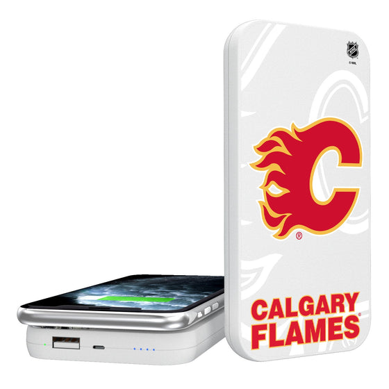 Calgary Flames Tilt 5000mAh Portable Wireless Charger-0