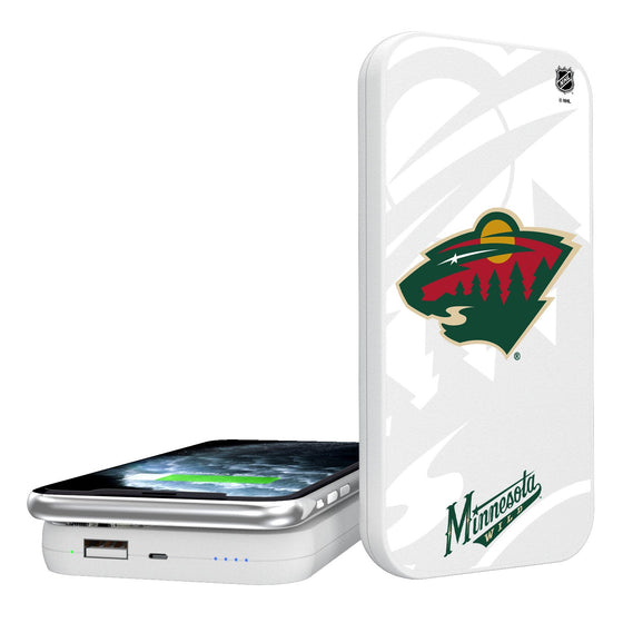 Minnesota Wild Tilt 5000mAh Portable Wireless Charger-0