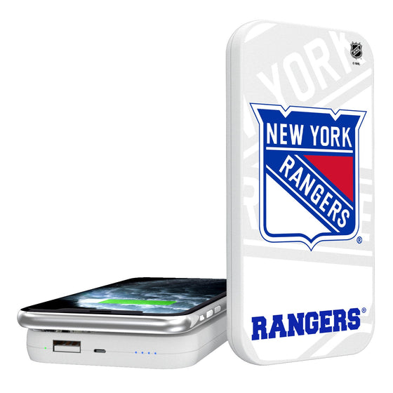 New York Rangers Tilt 5000mAh Portable Wireless Charger-0