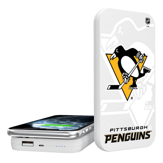 Pittsburgh Penguins Tilt 5000mAh Portable Wireless Charger-0