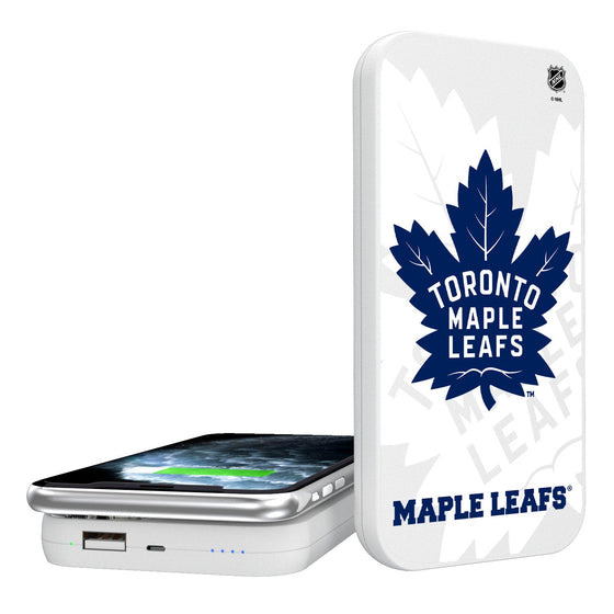 Toronto Maple Leafs Tilt 5000mAh Portable Wireless Charger-0