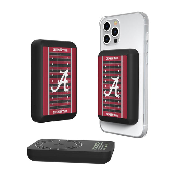 Alabama Crimson Tide Field Wireless Mag Power Bank-0